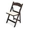 Atlas Commercial Products TitanPRO Dark Brown Resin Folding Chair with Ivory Pad RFC6DBRIV - alternate 1